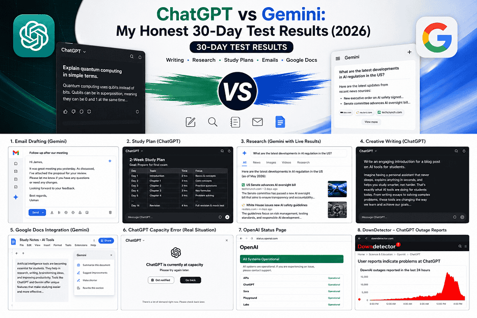 ChatGPT vs Gemini