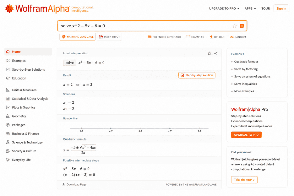 Wolfram Alpha