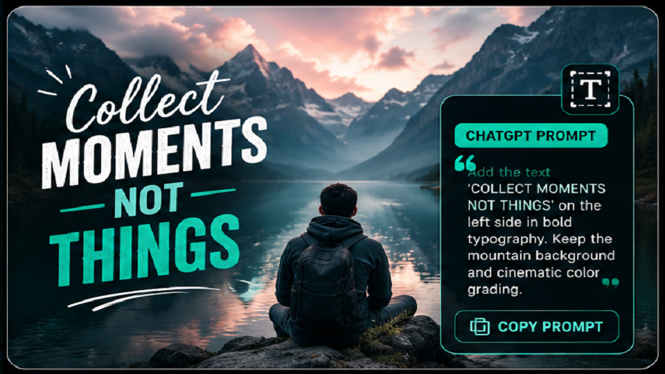 chatgpt photo editing prompts text