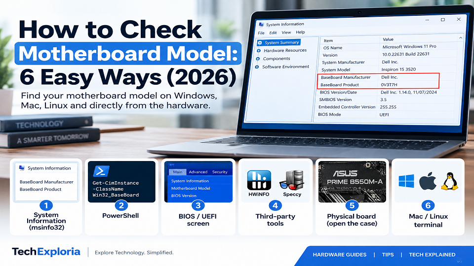 How to Check Motherboard Model