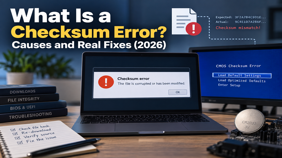 what is a checksum error