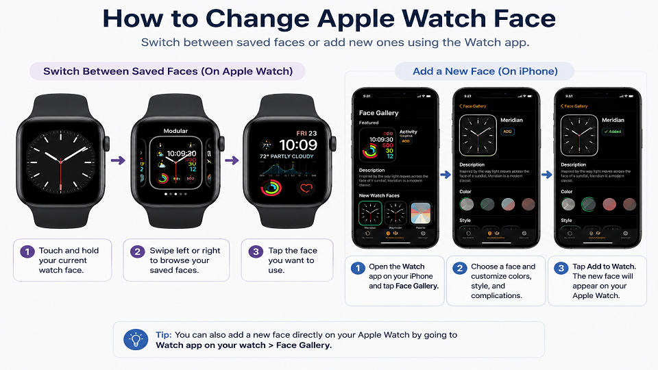 How to Change Watch Face on Apple Watch