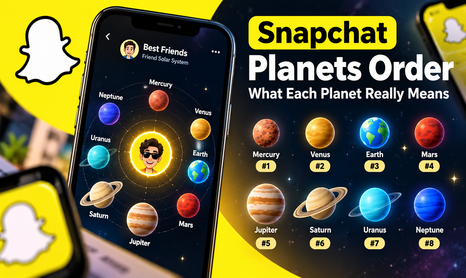 Snapchat Planets Order