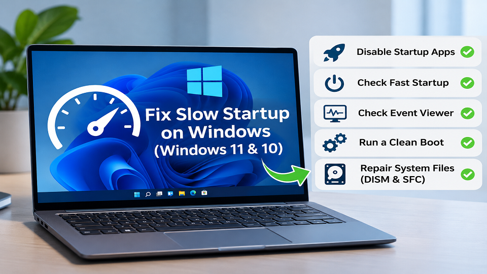 how to fix slow startup windows